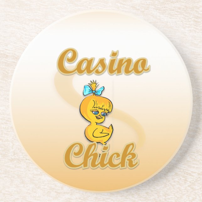 Casino Chick Coaster (Front)
