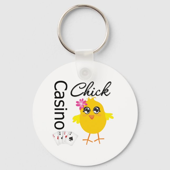 Casino Chick Key Ring (Front)