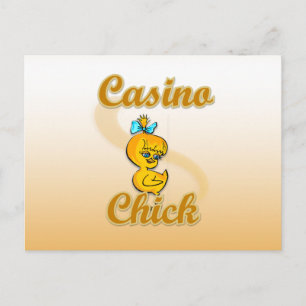 Casino Chick Postcard