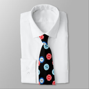 Casino Chips Poker Player Tie