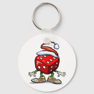 Casino Christmas Key Ring
