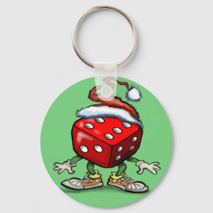 Casino Christmas Key Ring