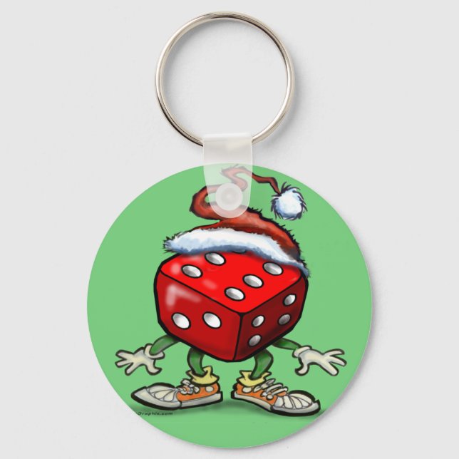 Casino Christmas Key Ring (Front)