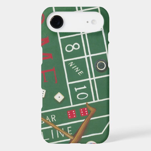 Casino Craps Table with Chips and Dice Case-Mate iPhone Case (Back)