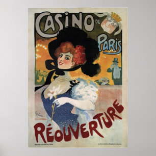 Casino de Paris ~ Reouverture Vintage Poster 1906