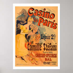 Casino de Paris Vintage Art Poster
