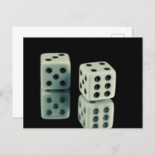 Casino dice  postcard