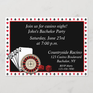 Casino Event Invitation