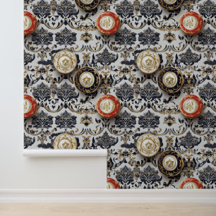 Casino Gambling Games Red & Black Chips Wallpaper