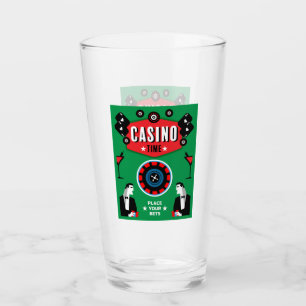 Casino Gambling Poker Roulette  Glass