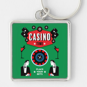 Casino Gambling Poker Roulette  Key Ring