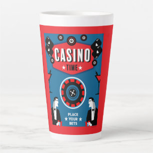 Casino Gambling Poker Roulette  Latte Mug