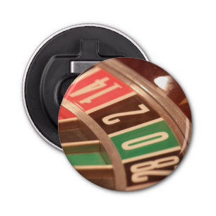 Casino Gambling Roulette Wheel Vintage Retro Styl Bottle Opener