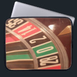 Casino Gambling Roulette Wheel Vintage Retro Style Laptop Sleeve<br><div class="desc">A close up image of a gaming casino roulette wheel with large numbers. The colours are reminiscent of retro designs from the fifties and the  numbers have a faded vintage look to them.</div>