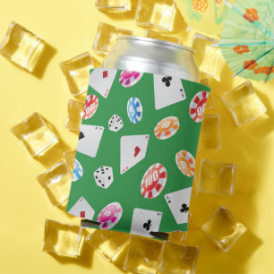 Casino, Games accessories pattern 4 Can Cooler