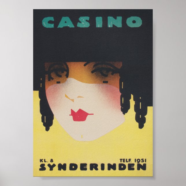 Casino in Copenhagen Vintage Poster Art (Front)