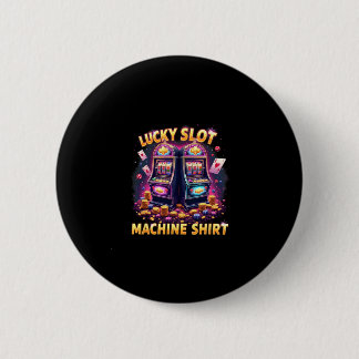 Casino Las Vegas Gambling Lovers Lucky Slot Machin 6 Cm Round Badge