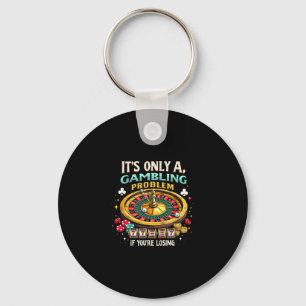 Casino Las Vegas Lucky Slot Machine Gambling Lover Key Ring