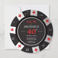 Casino Las Vegas Poker Chip Photo Birthday