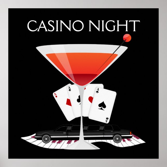 Casino Night Cocktail Poster - SRF (Front)