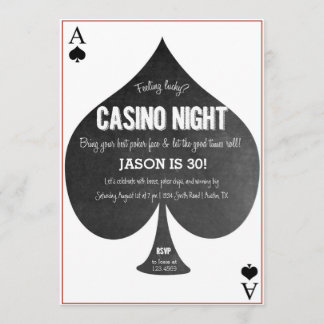 Casino Night Invitation