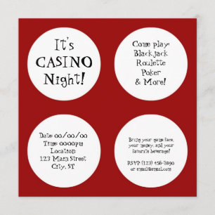 Casino Night Invitation