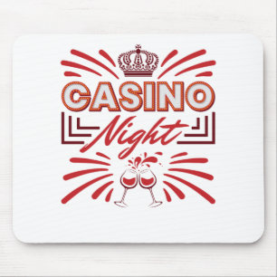 Casino Night Party Gambling Lover Mouse Pad