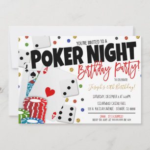 Casino Night Party Invitation