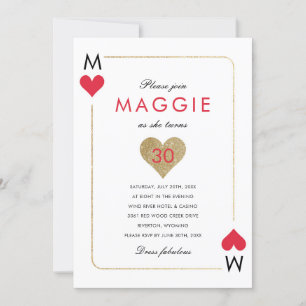 Casino Night Party Invitation