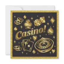 Casino Night Party Invitation