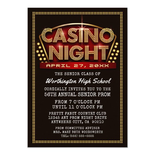 Casino Night Invitations 6