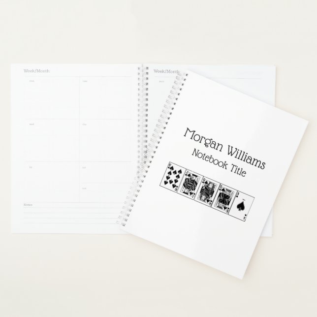 Casino Night Poker Royal Straight Flush Spades Planner (Display)