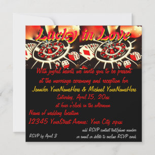 Casino or Las Vegas Wedding Invite