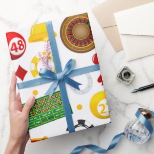 Casino Pattern  Wrapping Paper