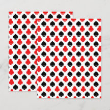 Casino Playing Cards Clubs Spades Scrapbook Paper