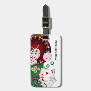 casino, poker, adult item, Luggage Tag