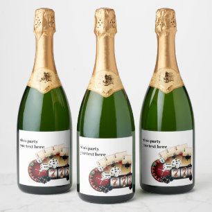 casino, poker, adult, wine,  wine label, sticker