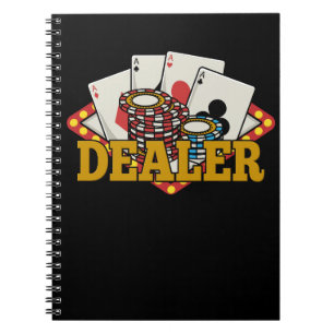 Casino Poker Dealer Notebook