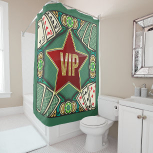 Casino Poker VIP SHOWER CURTAIN