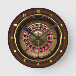Casino Roulette Wall Clock
