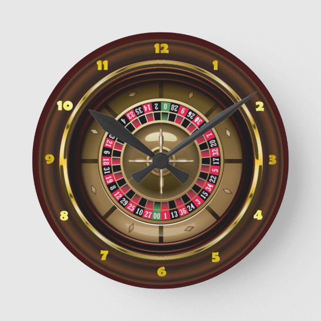 Casino Roulette Wall Clock (Front)