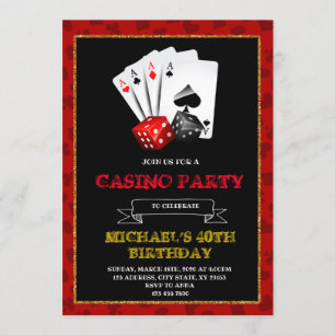 Casino royale party invitation