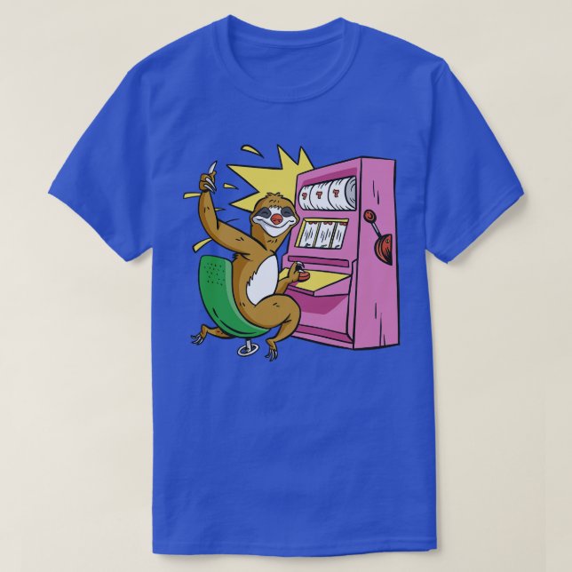 Casino Sloth  T-Shirt (Design Front)