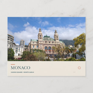Casino Square in Monte Carlo, Monaco Postcard