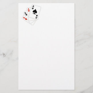 Casino Stationery Four Aces