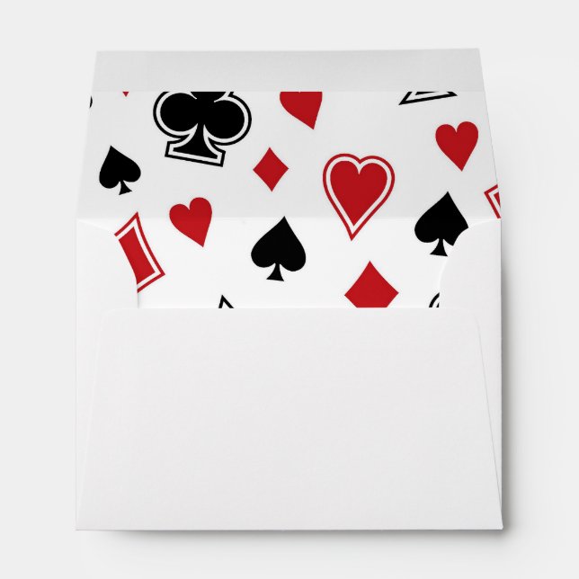 Casino Theme Las Vegas Wedding Envelopes (Back (Bottom))