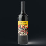 Casino Theme Party Wine Label<br><div class="desc">Personalised  casino theme wine or sparkling wine labels. Colourful design.</div>