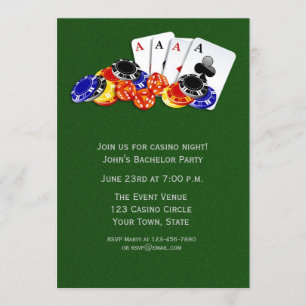 Casino Themed Party Invitation