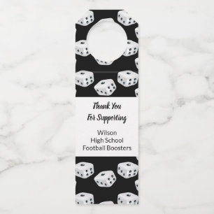 Casino Vegas Night Fundraiser Dice Theme Bottle Tag