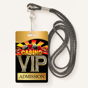 CASINO VIP Lanyard BADGE ID Badge